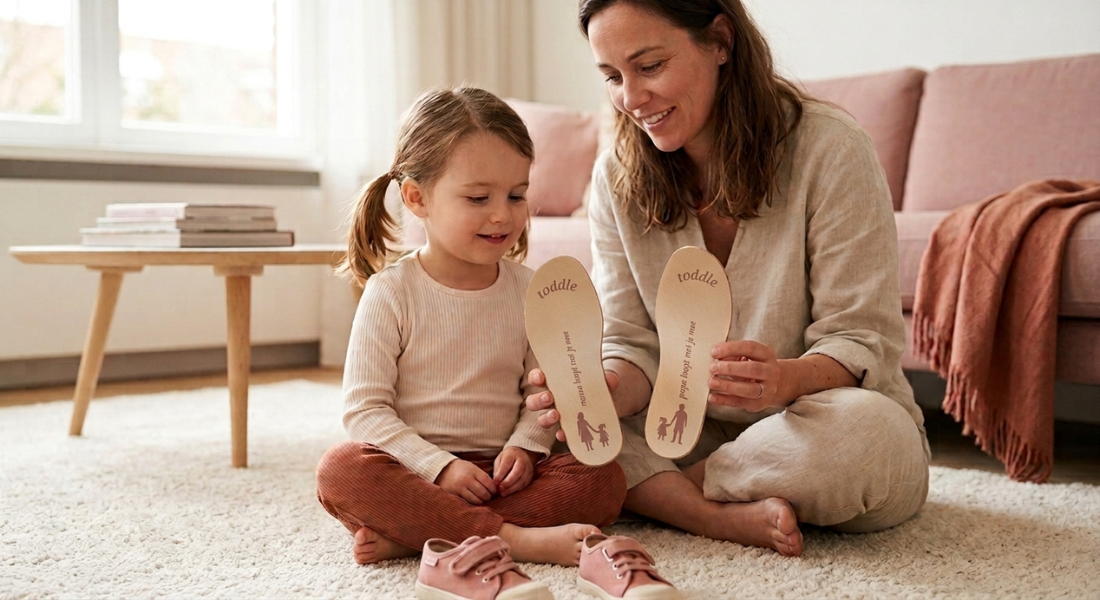 Moeder en dochter met Toddle inlegzolen